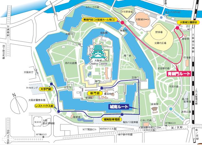 大阪城公園マップ ２００８年４月 1